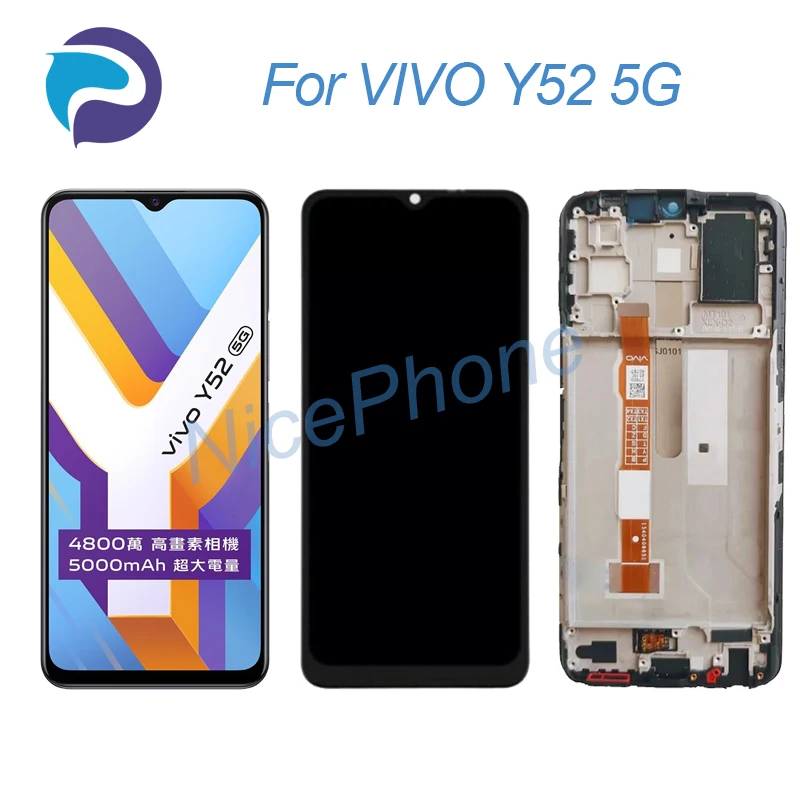 

for VIVO Y52 5G LCD Screen + Touch Digitizer Display 2408*1080 V2053 For VIVO Y52 5G LCD Screen Display