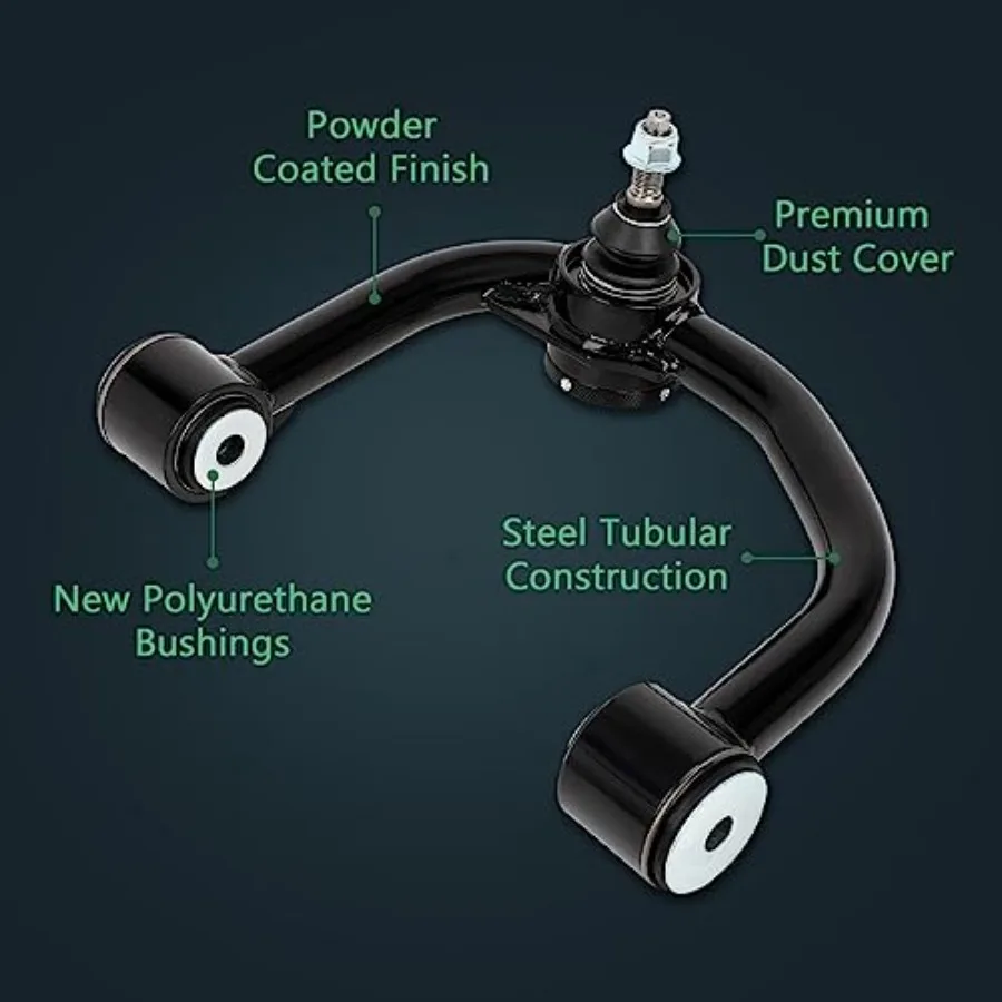 زوج من 24 أذرع التحكم العلوية الأمامية طقم تعليق قابل للتعديل متوافق مع 20042015 لـ Titan 20052019 لـ Armada 20042010 لـ