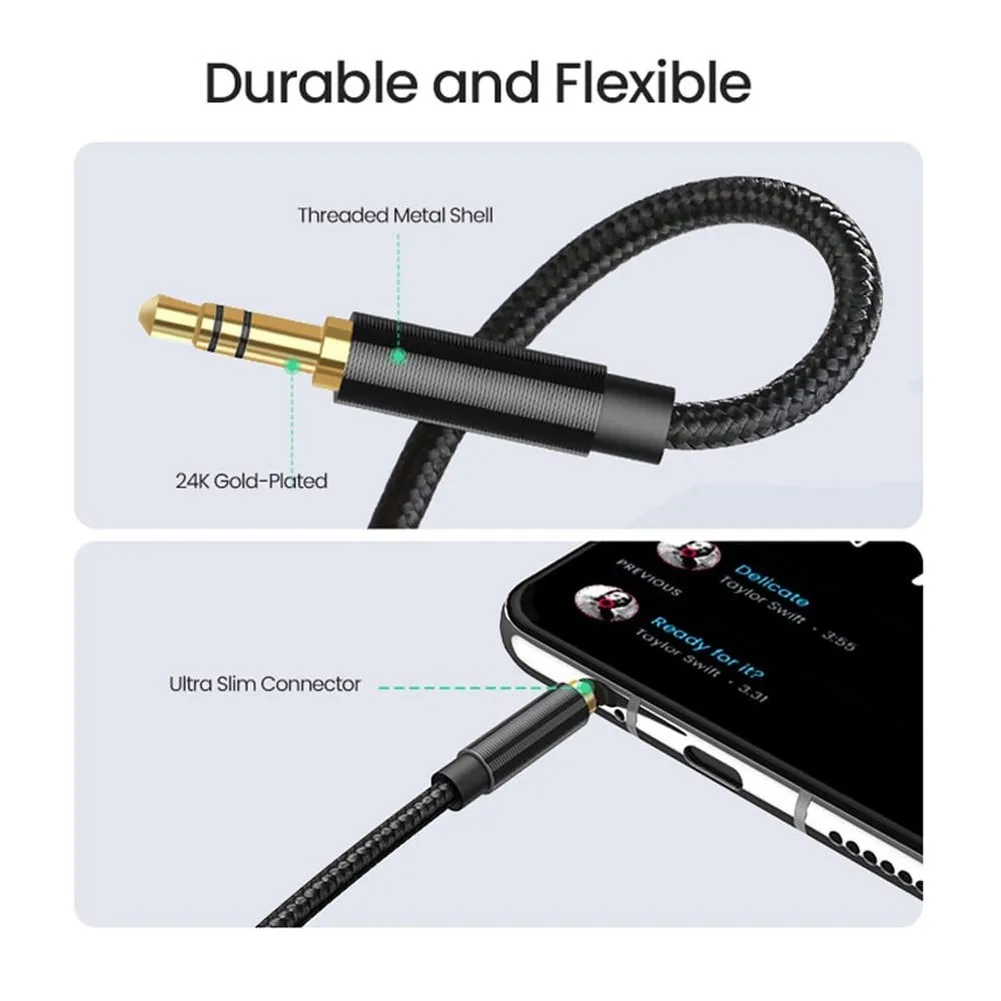 3.5mm Audio Extension Cable 5 Pack Designed for Compatibility with Portable Audio Devices and Enhanced Jack Durability