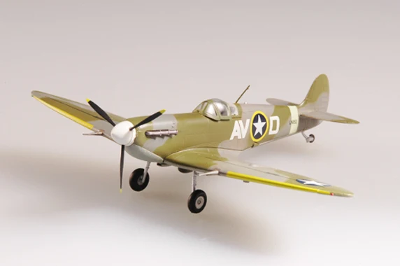 Easymodel 37215 1/72 WWII USAAF 355 Squadro Spitfire Fighter Assembled Finished Military Static Plastic Model Collection or Gift