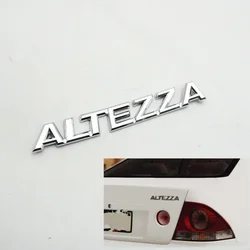 Car Sticker Altezza Emblem Logo Badge Chrome Letter Rear Trunk Decal For IS200 IS300 2001-2005