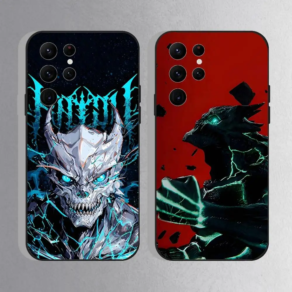 

Kaiju No 8 Cool Anime Phone Case For Samsung S25,S24 Ultra,S20,S30 plus,S22 plus,S23,S30 Ultra 5G Silicone Black Shell