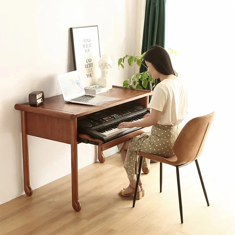 

Electric piano storage table, singer composer note mixer, music table, solid wood piano table, recording studio table