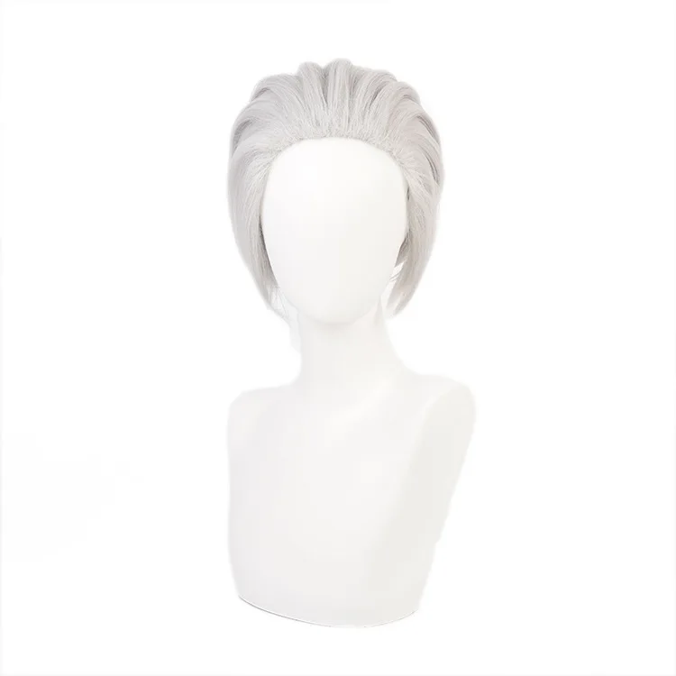 

Uzui Tengen Japanese Anime Cosplay Wig Silver Removable Ponytail Hair Unisex Comic-Con Stage Performance Wig Costume Accessories