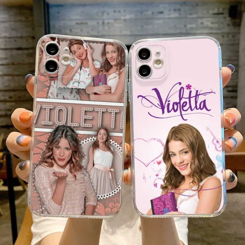 Violetta tv show cell Phone Case FOR IPhone 14 13 12 11 Pro Plus X 13 Pro MAX XR XS MINI Transparent Covers
