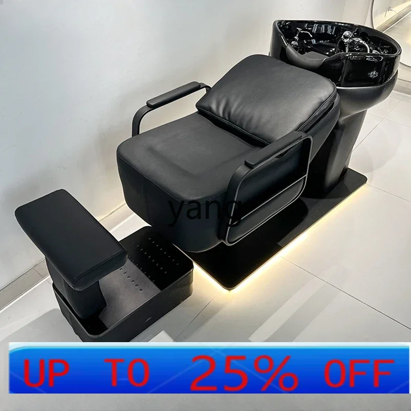 كرسي شامبو لصالون الحلاقة الراقية من lh، حوض سيراميك مخصص لصالون الشعر #1