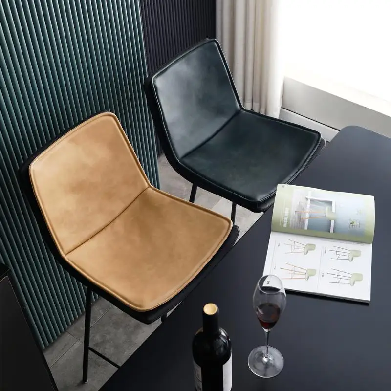 Sedia da bar di lusso leggera Sedia da bar moderna semplice e confortevole con schienale Design rilassante per feste Bancos De Bar Mobili alla moda