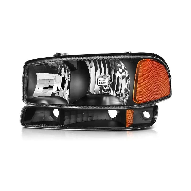 Picture 4: 1 Pair 2X Headlight Head Light for GMC Sierra 1500 Yukon 1999 2000 2001 2002 2003 2004 2005 2006  Without Light
