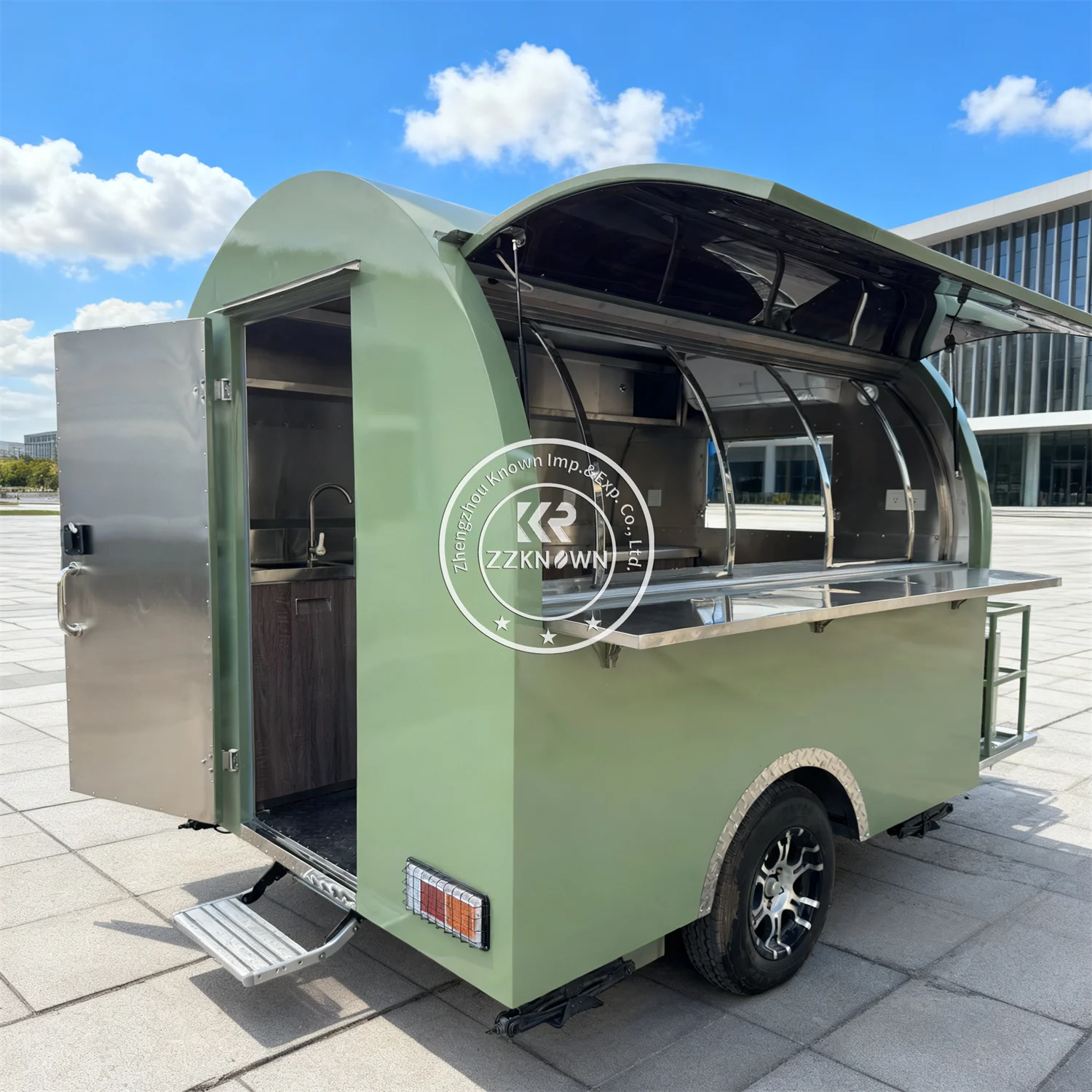 컨세션 트레일러 이동식 푸드 키오스크 바베큐 아이스크림 카트 커피 트럭 야외 푸드 트레일러 트럭 (풀 키친 포함)