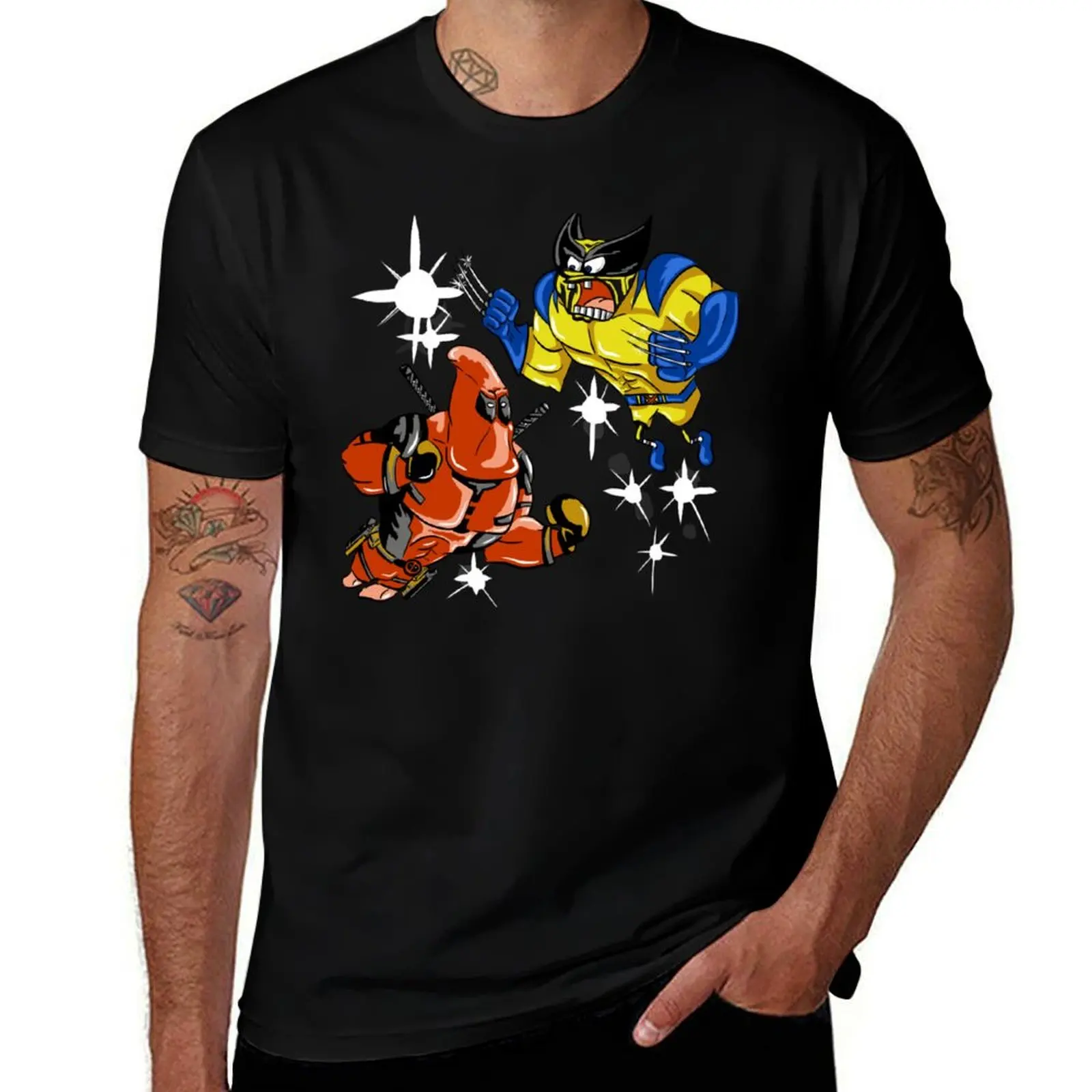 Wolverbob vs Patrickool T-Shirt Casual Daily Graphic Tee T-Shirt
