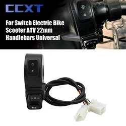 22mm Handlebar Switches Horn Button Turn Signal Light Headlights 3 In1 Controller Switch For Motorcycle Scooter Universal ATV
