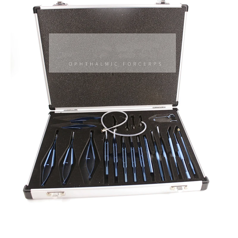 Ophthalmic Microinstruments Titanium Alloy สแตนเลสสตีลเครื่องสำอางค์พลาสติกเครื่องมือ21ชิ้น Microinstruments ชุด