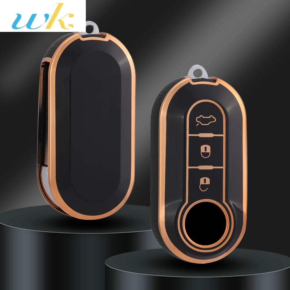 

Kuvi TPU Car Key Cover Shell Case Fob For Fiat 500 Panda Punto Bravo Doblo Peugeot Boxer Citroen Relay Fiat Ducato Lancia Musa