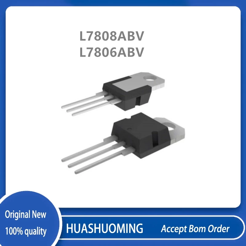 10Pcs/Lot L7808ABV L7808 L7806ABV  L7806 TO-220