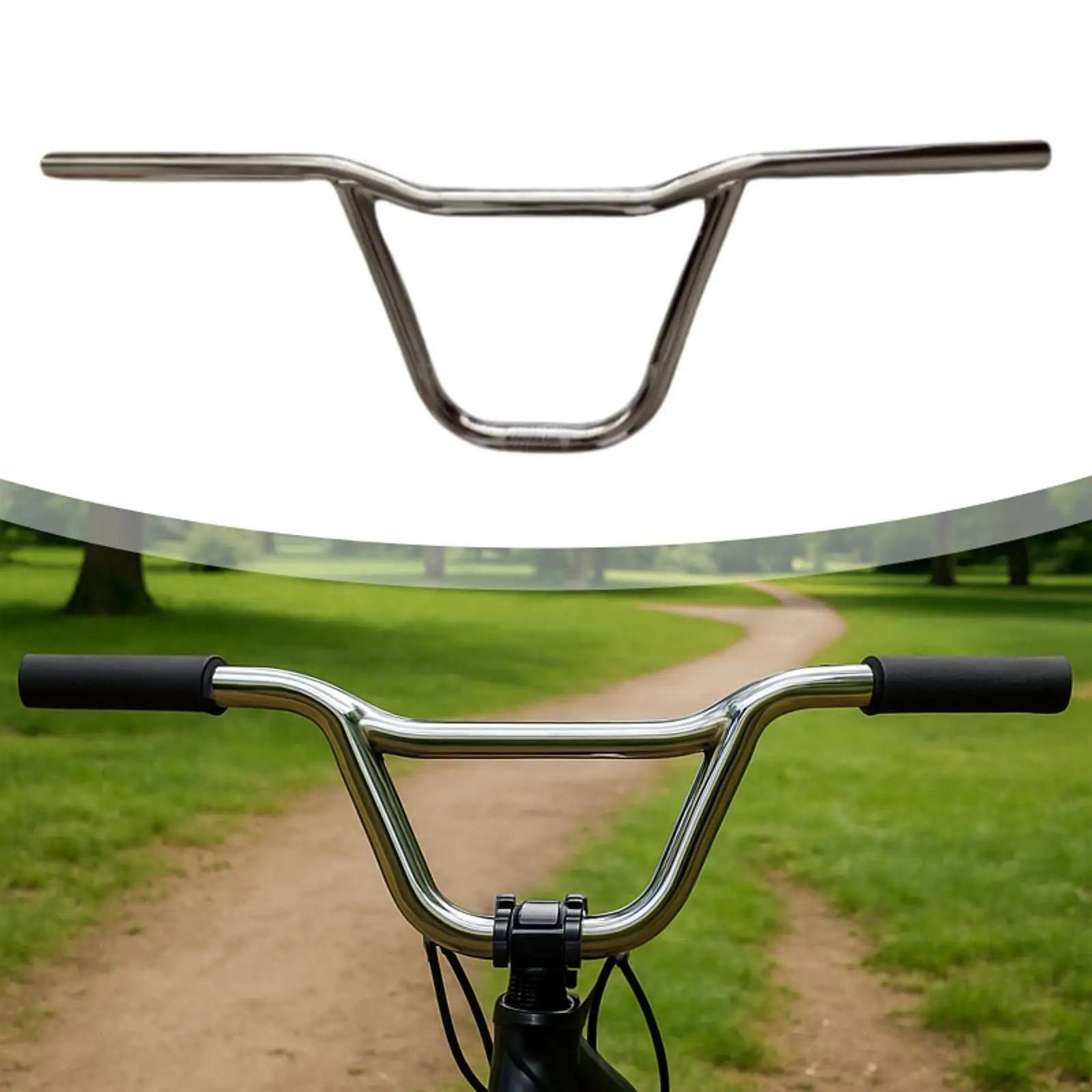 Bicycle Handlebar Comfortable Grip Riser Bar for Biking Maintenance Upgrade