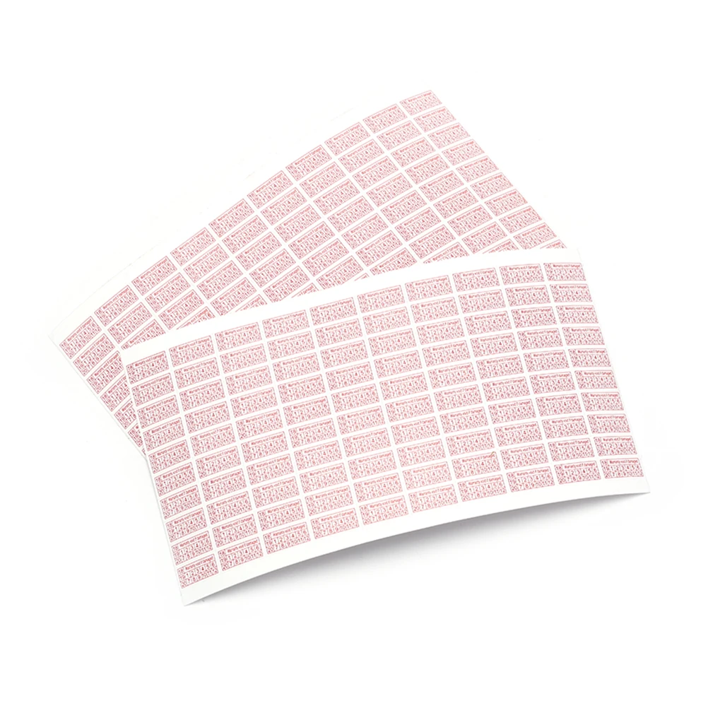 200pcs  Warranty Void If Removed Sticker Red Color Rectangle Shape Fragile Label Stickers