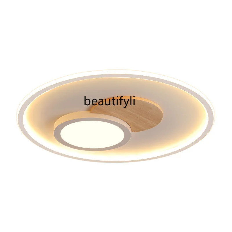 

LBX Bedroom Light Modern Minimalist Ceiling Lamp Nordic Style Living Room Lamp round Study Lamp