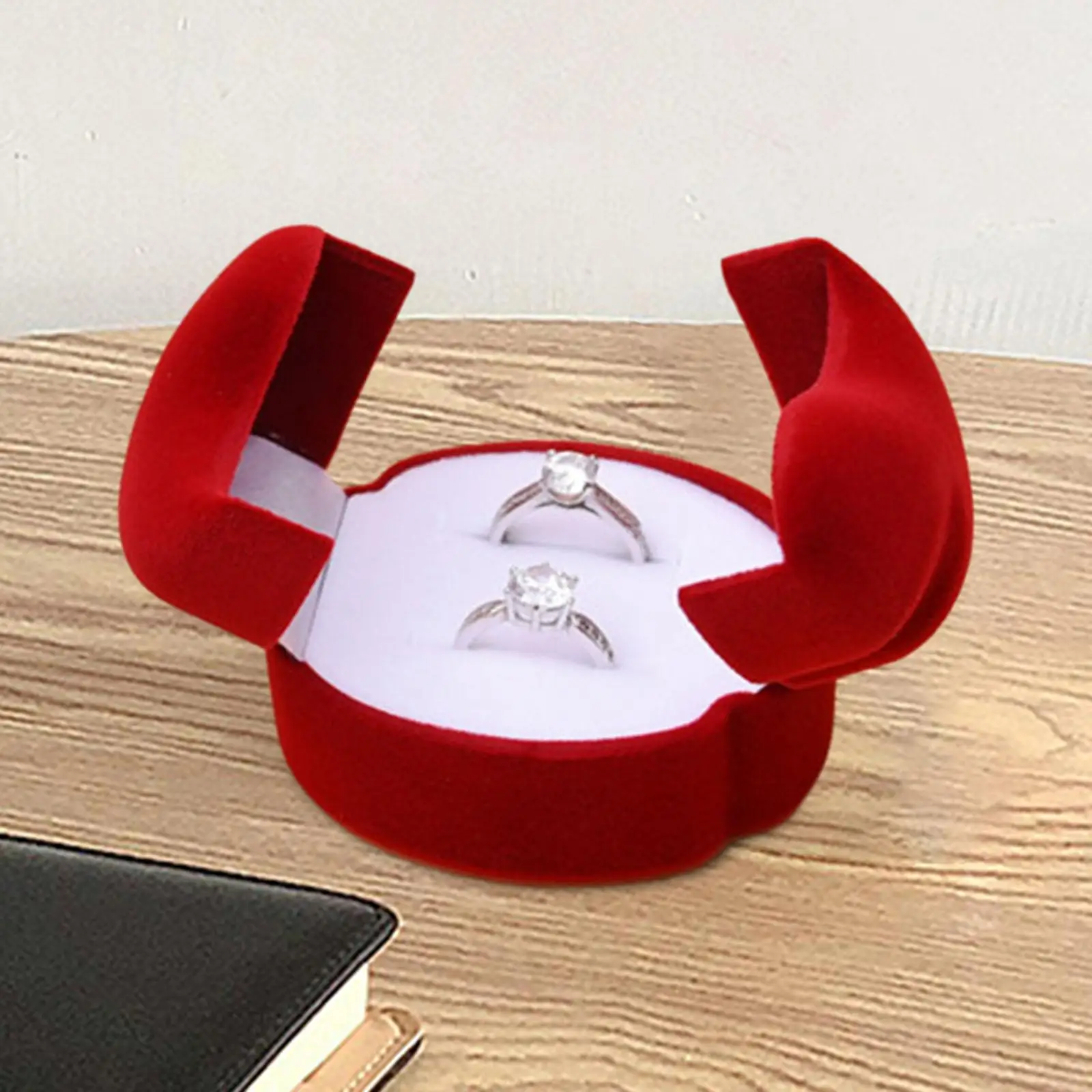 

Сердце с сердцем Шкатулка для обручальных колец Шкатулка для драгоценностей для банкета, свадьбы, помолвки