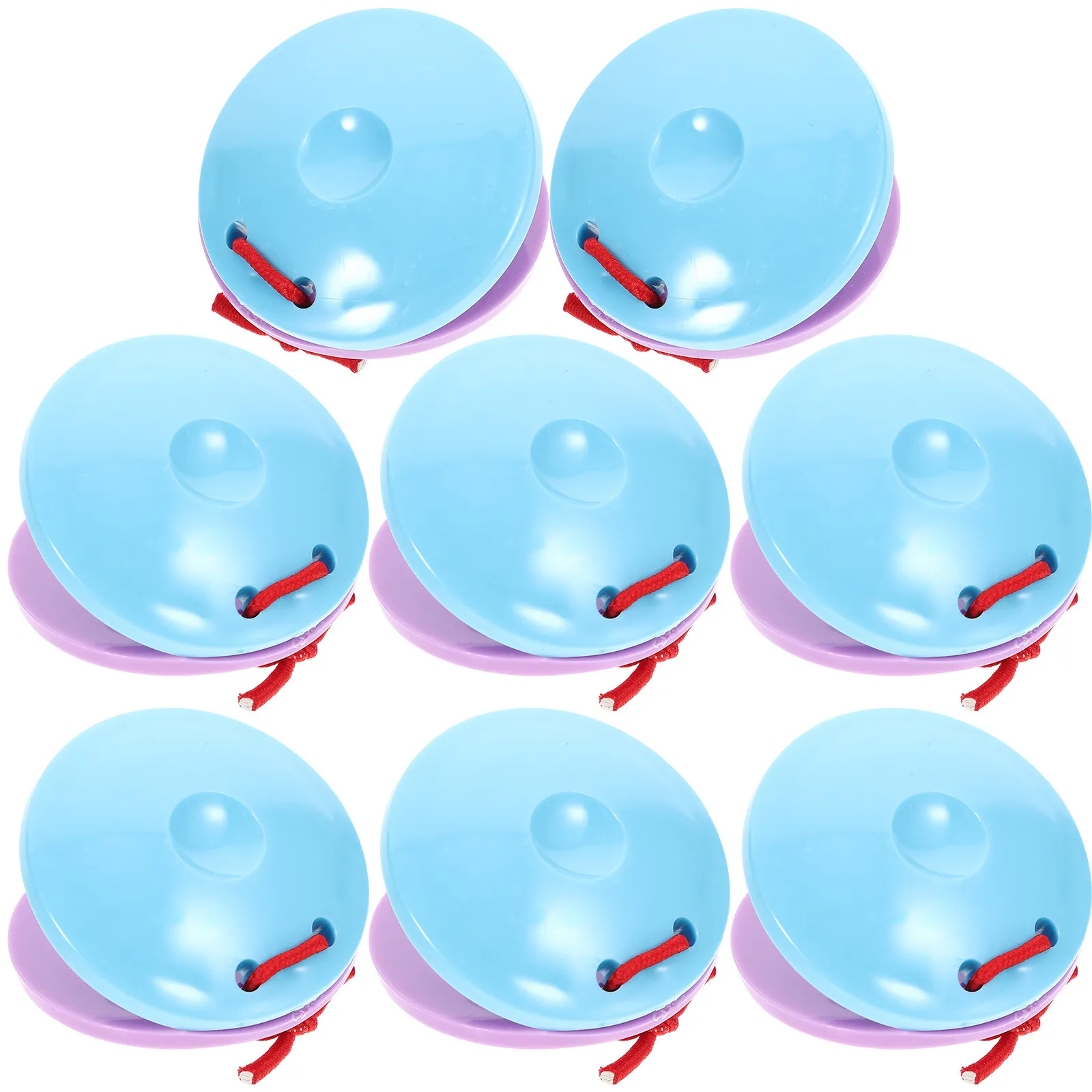 8pcs Plastic Castanets for Kids – Finger Percussion Instruments for Toddlers’ Sensory & Musical Development