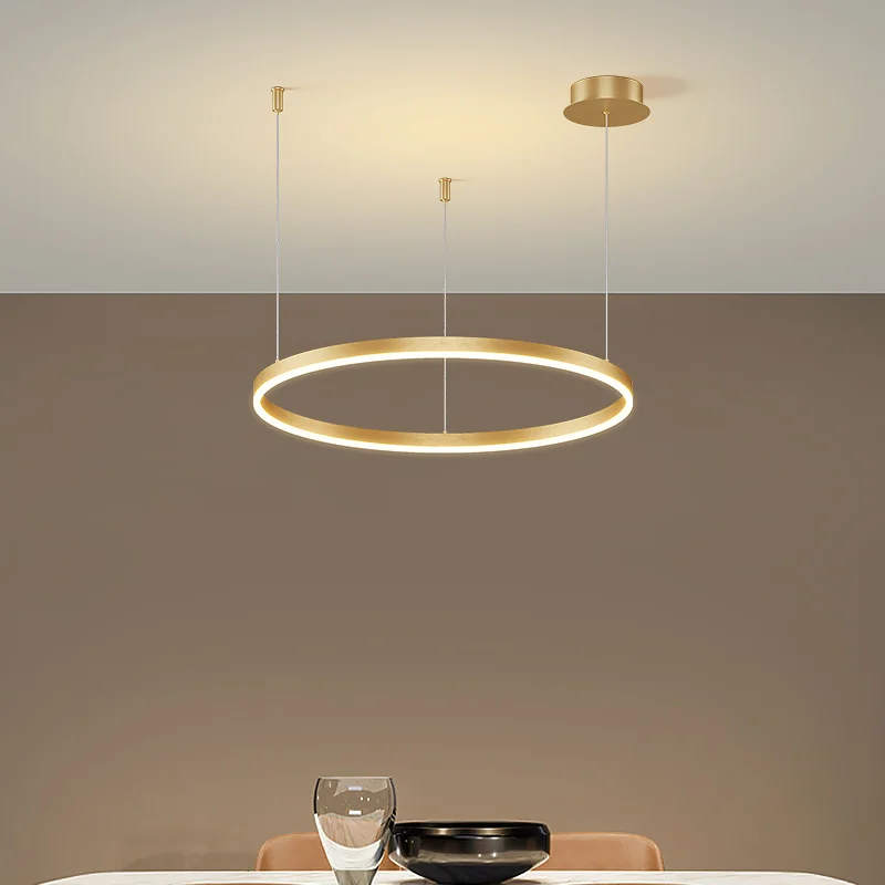 Modern Led Pendant Circular Pendant Living Bedroom Restaurant Lighting Home Interior Lighting Decoration Pendant