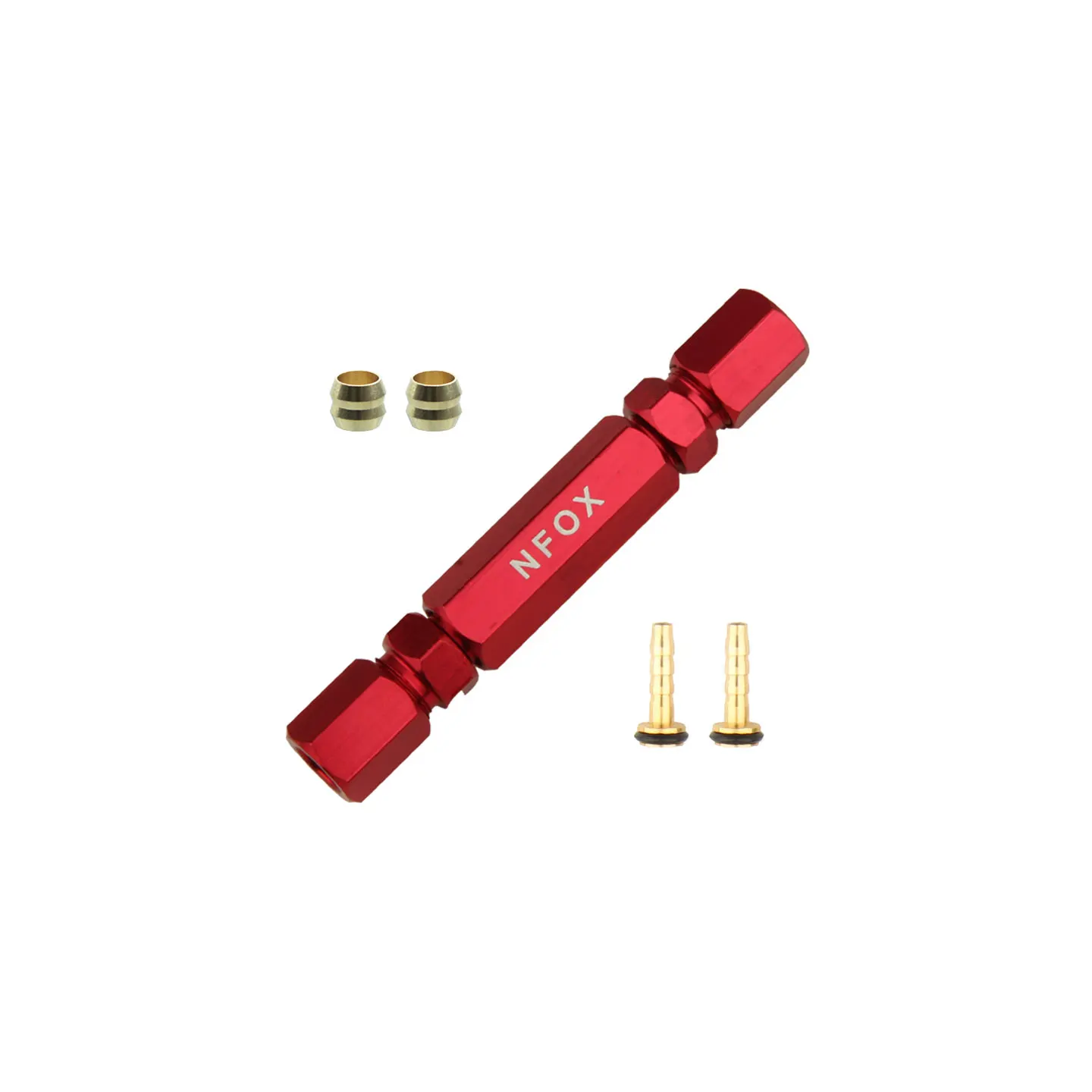 NFOX Bicycle Hydraulic Disc Brake Oil Needle Oil Pipe Repair Connection Insertion Installation Tool Bidirectional Threaded Joint