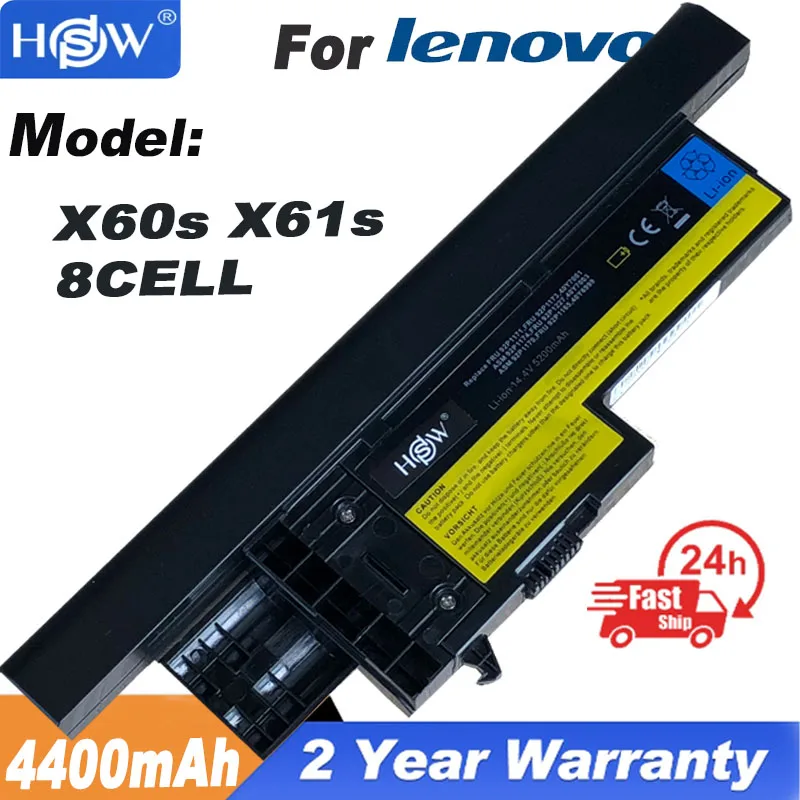 

8 Cells 5200mAh laptop Battery For IBM ThinkPad X60s X61s Series 40Y7001 40Y7003 ASM 92P1170 92P1172