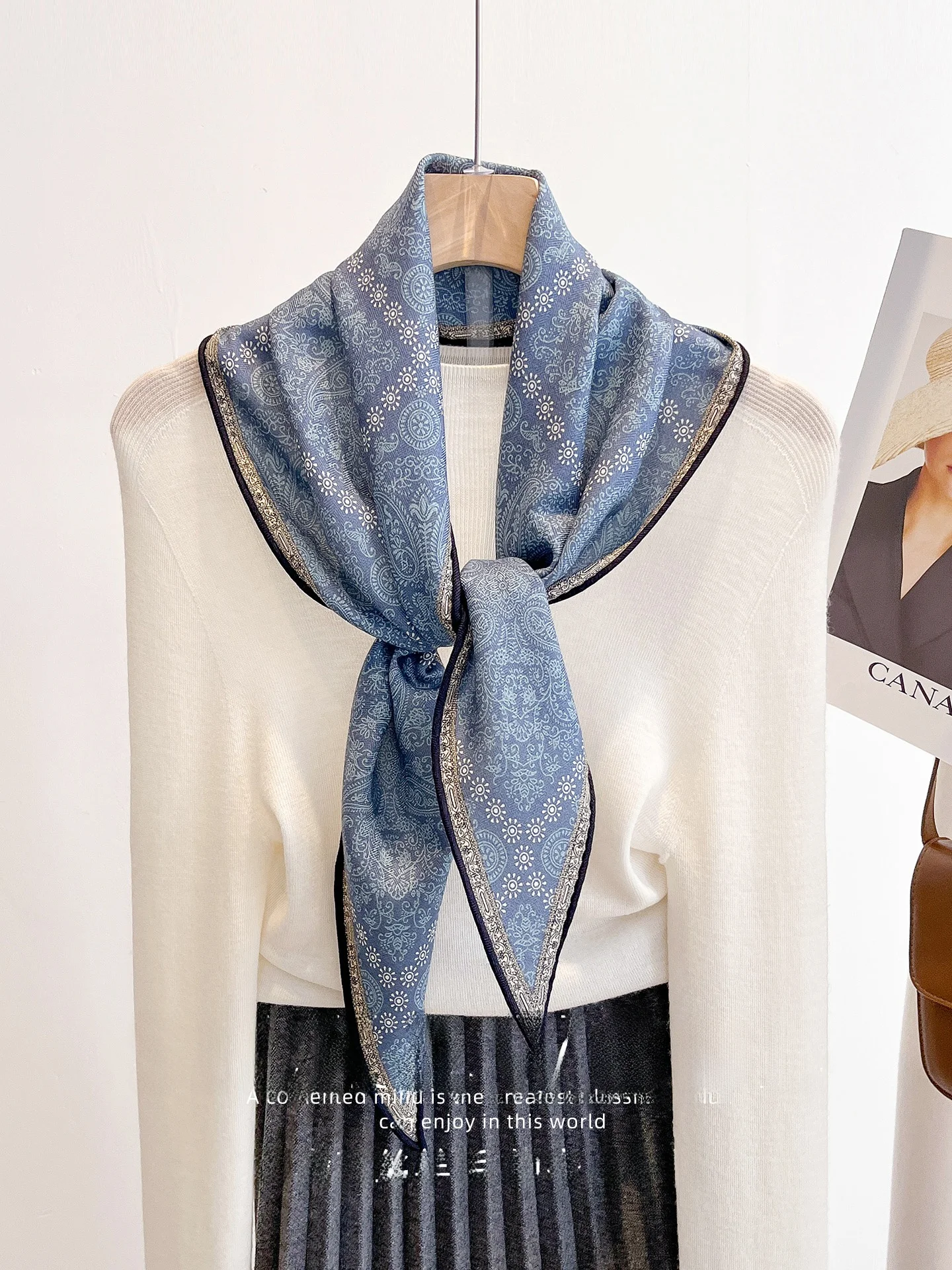 silk-wool-scarf-women's-new-2026-spring-autumn-high-end-vintage-rhombus-neck-protection-scarf-fashion-accessory