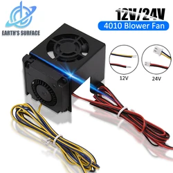 3D Printer Parts for Ender3 CR10 4010 Blower Fan And Axial Fan Cooling Fan Kit With Fan Cover 12V 24V Hot End Print Headr Kit