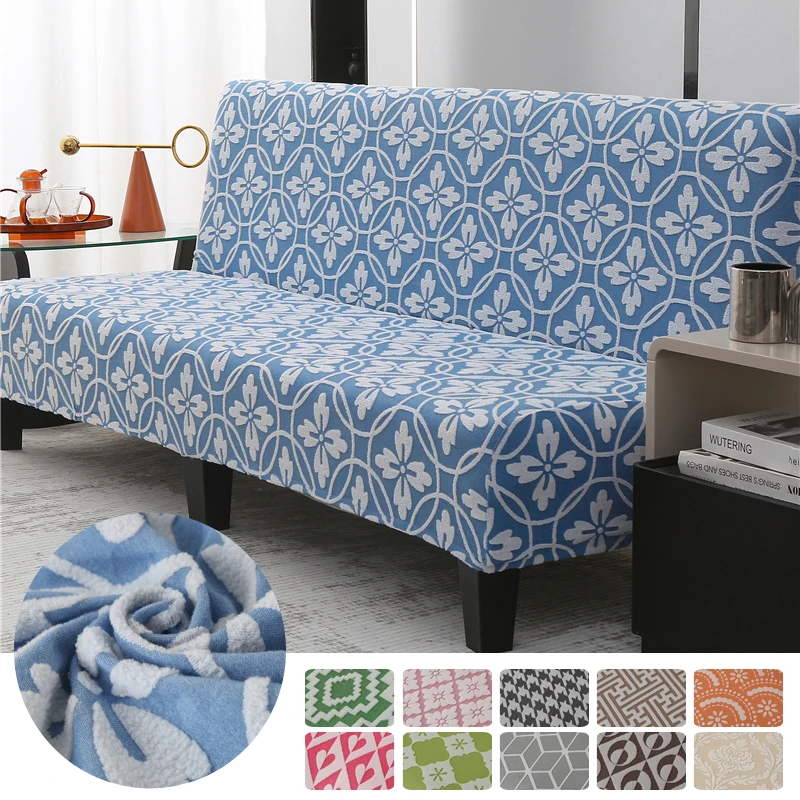 jacquard sofa bed covers,thick geometric futon sofa slipcovers,folding sofa protector,furniture decoration