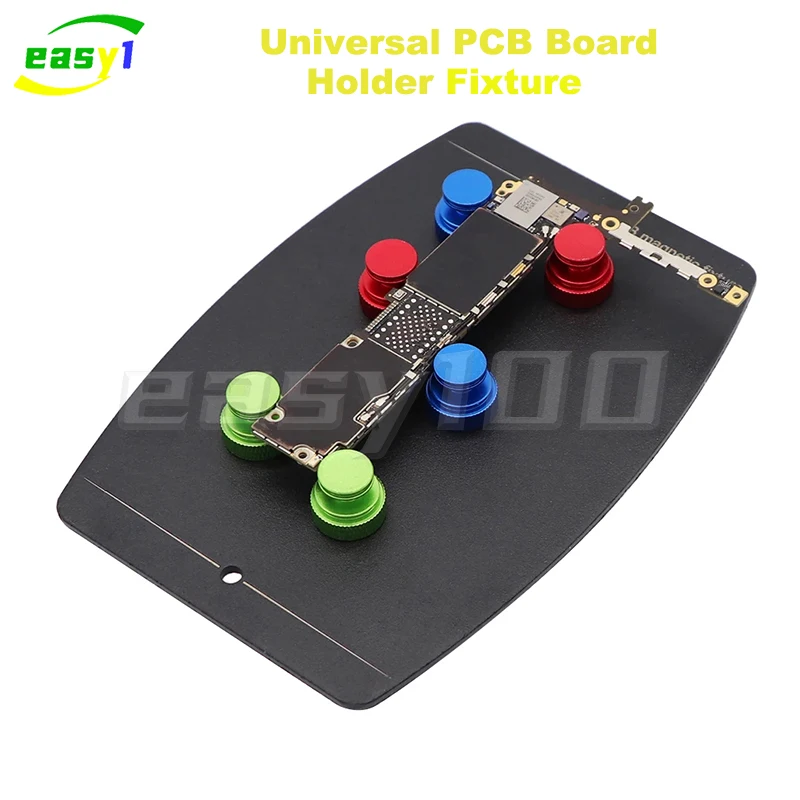 Universal PCB Board Holder Fixture Soldering Platform with 6pcs Magnetic Pins Groove Fixed Clamp for Circuit Board Soldering