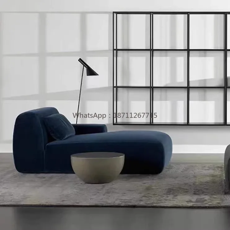 

Tech fabric curved sofa creative living room fabric sofa set