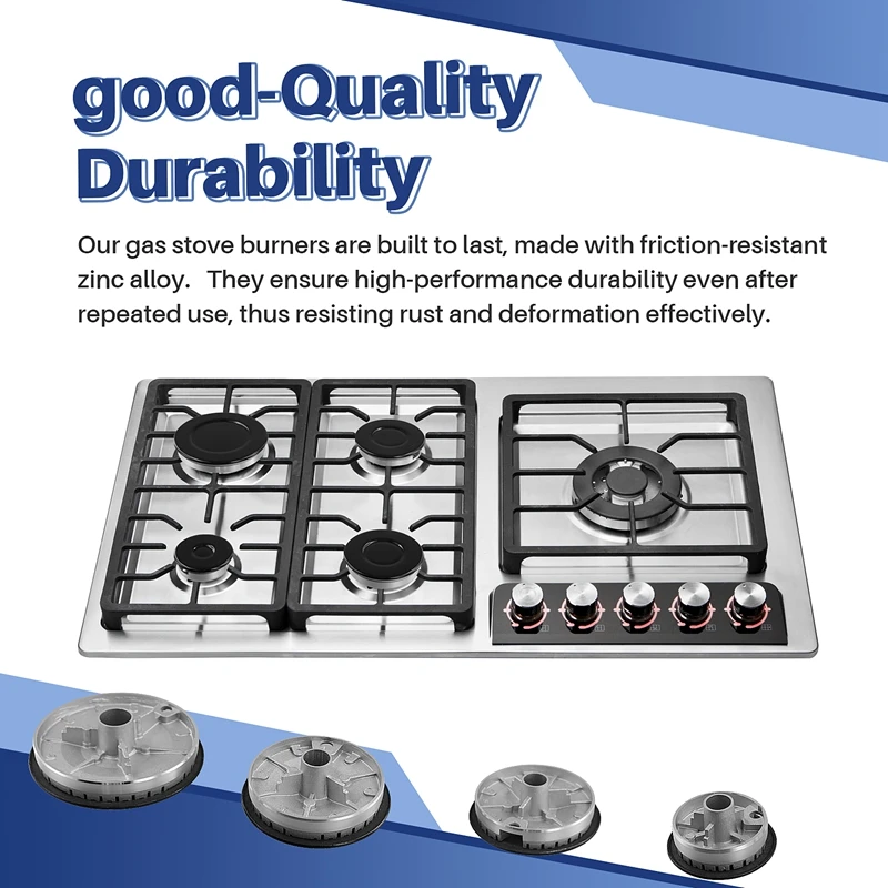 4 قطعة استبدال موقد غاز محمول الموقد-السطح الموقد رئيس الملحقات موقد المدى موقد غاز موقد غاز موقد غاز