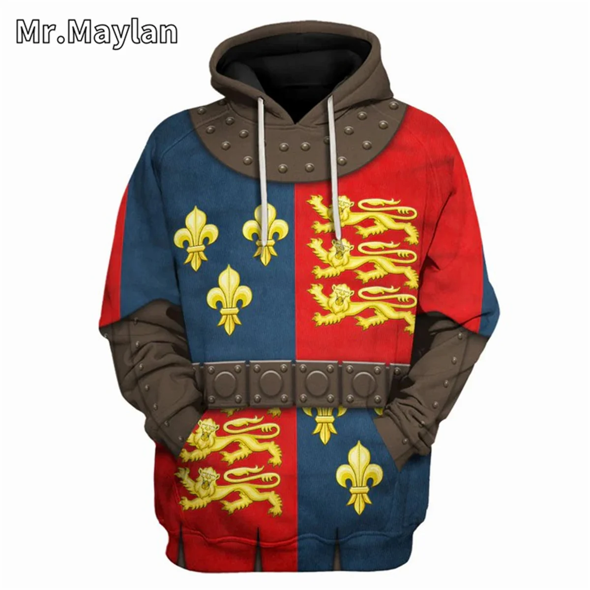 Henry V of England Knights Cosplay Costume 3D Unisex Hoodie Men Sweatshirt Streetwear Zip Pullover Casual Jacket Tracksuits