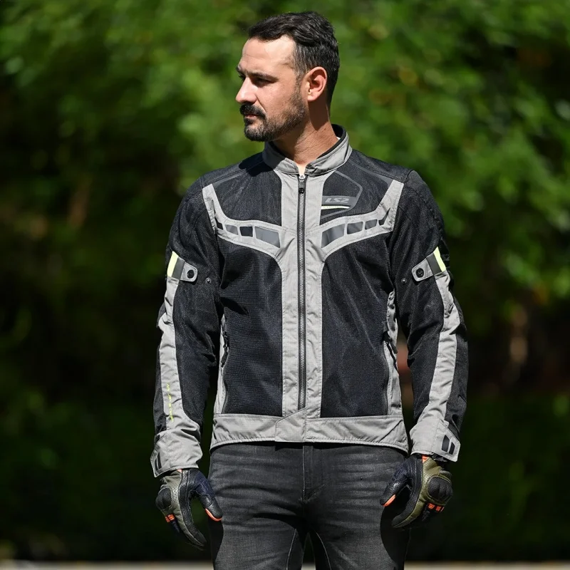 LS2 オールシーズン バイクジャケット Mサイズ LS2 Summer Motorcycle Jacket Men Women CE Approval 3D Mesh Biker