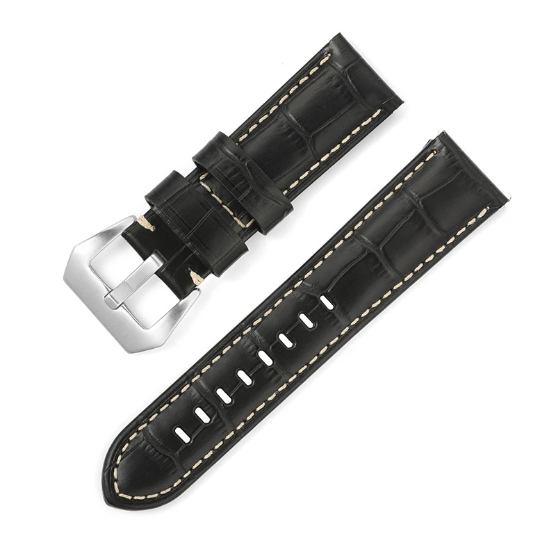 Ремешок для часов универсальный, браслет из воловьей кожи на голове, большой размер, 20 мм 22 мм 24 мм 26 мм