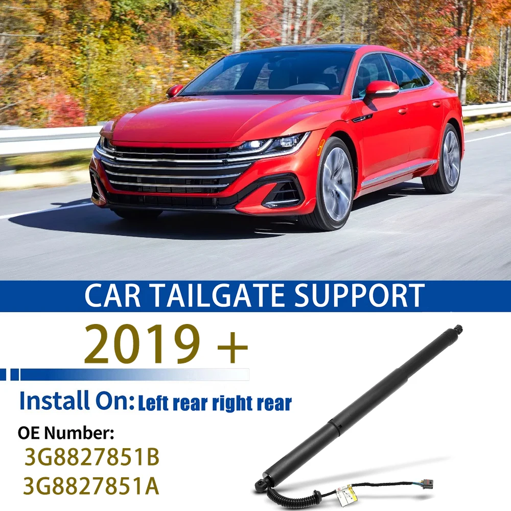 

For 2019 + MQB Volkswagen Arteon CC Tailgate Support Rod Rear Tailgate Strut Electric Support Struts 3G8827851B 3G8827851A