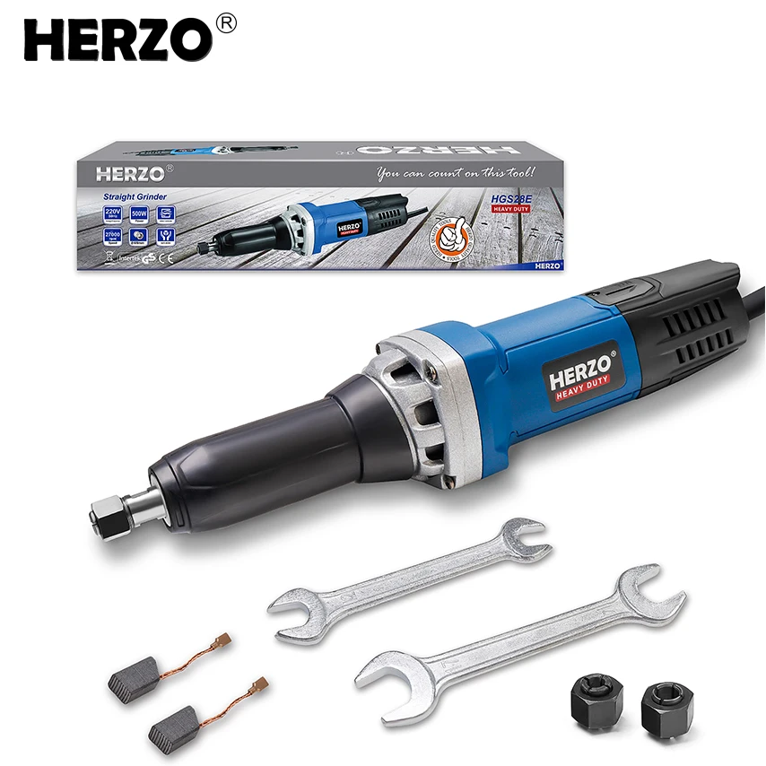 HERZO 220V 750W Electric Straight Grinder For Carving Metal Surface Grinding And Polishing Machine HGS28E