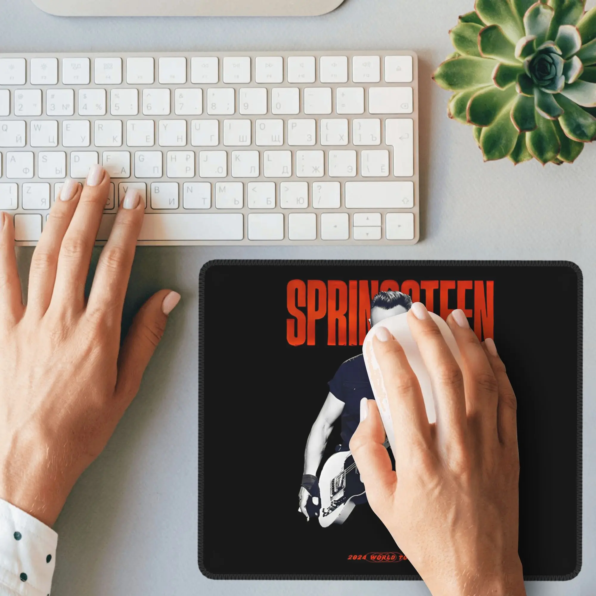 بروس سبرينغستين ماوس الوسادة الكمبيوتر لوحة المفاتيح ماوس حصيرة ألعاب الكمبيوتر المحمول مكتب حصيرة مكتب الملحقات الجدول الحصير