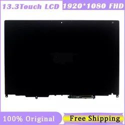 13.3'' For Thinkpad X380 Yoga X380 LCD Display Touch Screen Digitizer Assembly LP133WF4-SPA5 M133NWF R3 1920*1080 30Pin