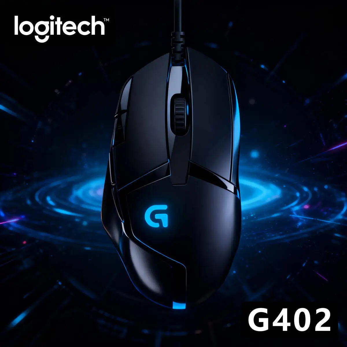 

Проводная мышь Logitech G402, киберспортивная игра, посвященная редактируемым макрокомпьютером, настольным ноутбуком, ест курицы CSGO