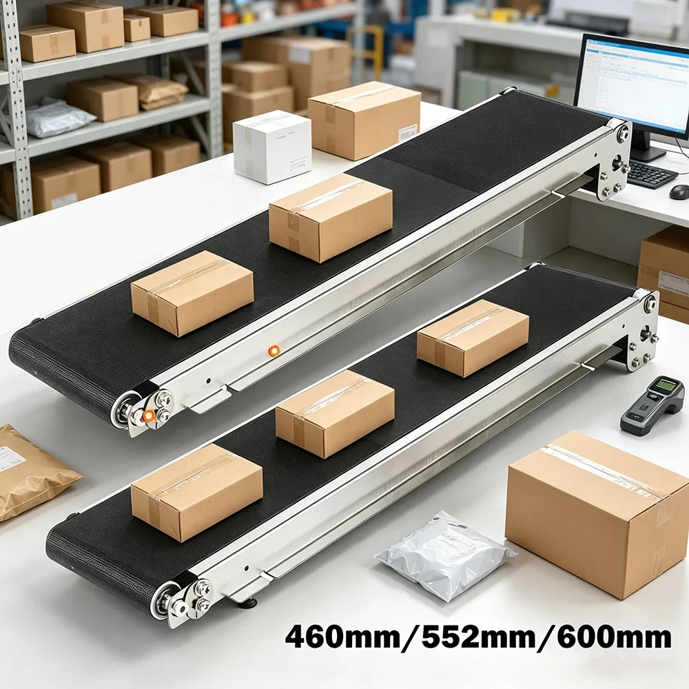 TUNGFULL Mini Conveyor Belt System Motorized Small Belt Conveyor for DIY Automation