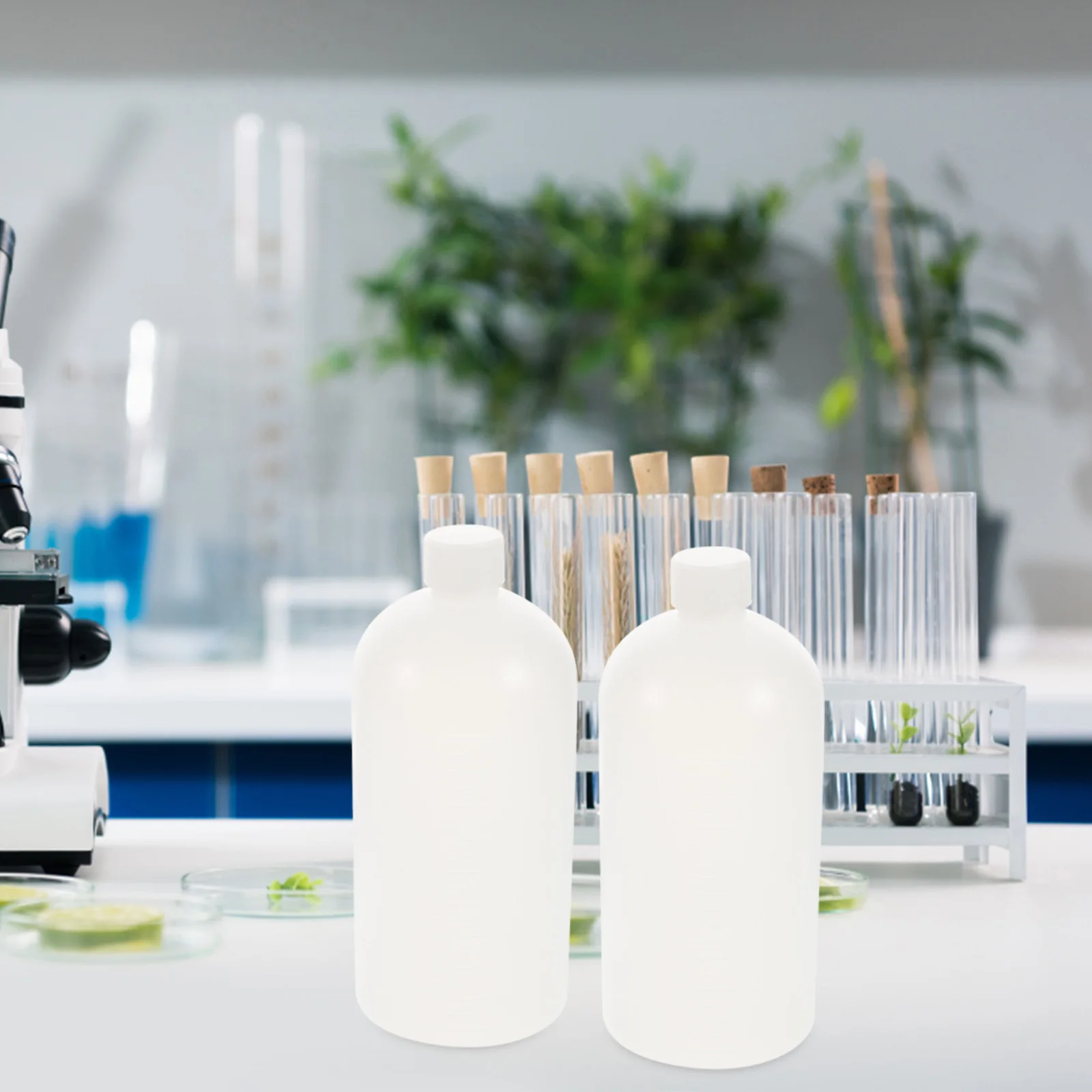 Plastic with Lid Small Bottles Lids Mouth Water Sample Storage Pe Caps Liquid Containers Leak Proof PE Material Safe