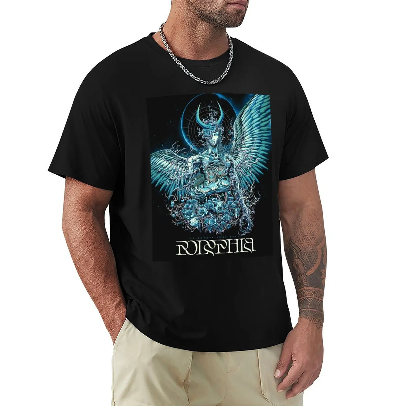 Polyphia Art T-Shirt Outdoor Sports Short Sleeve Top
