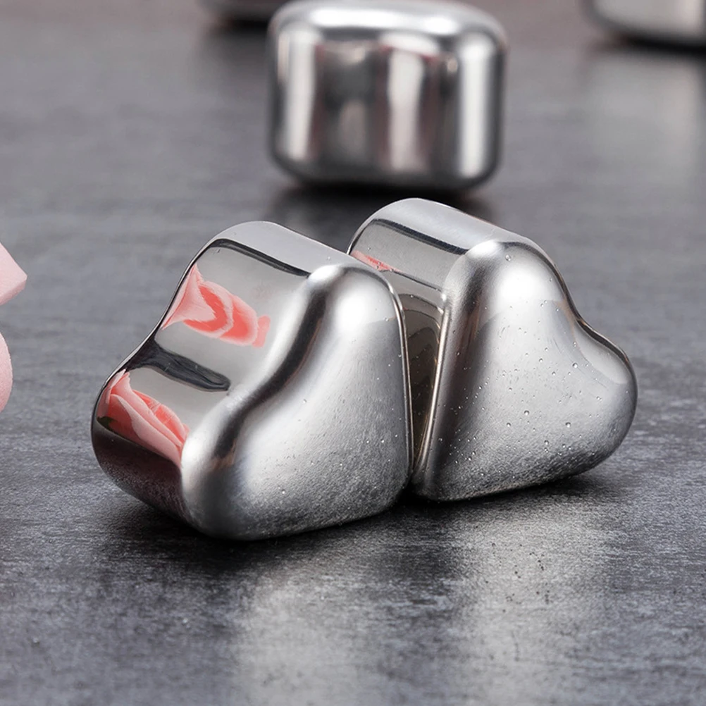 

Stainless Steel Ice Cubes Drinking Gifts for Men Mini Whiskey Stones Reusable 304 Material Easy Clean Cool Wine Gifts Small Size