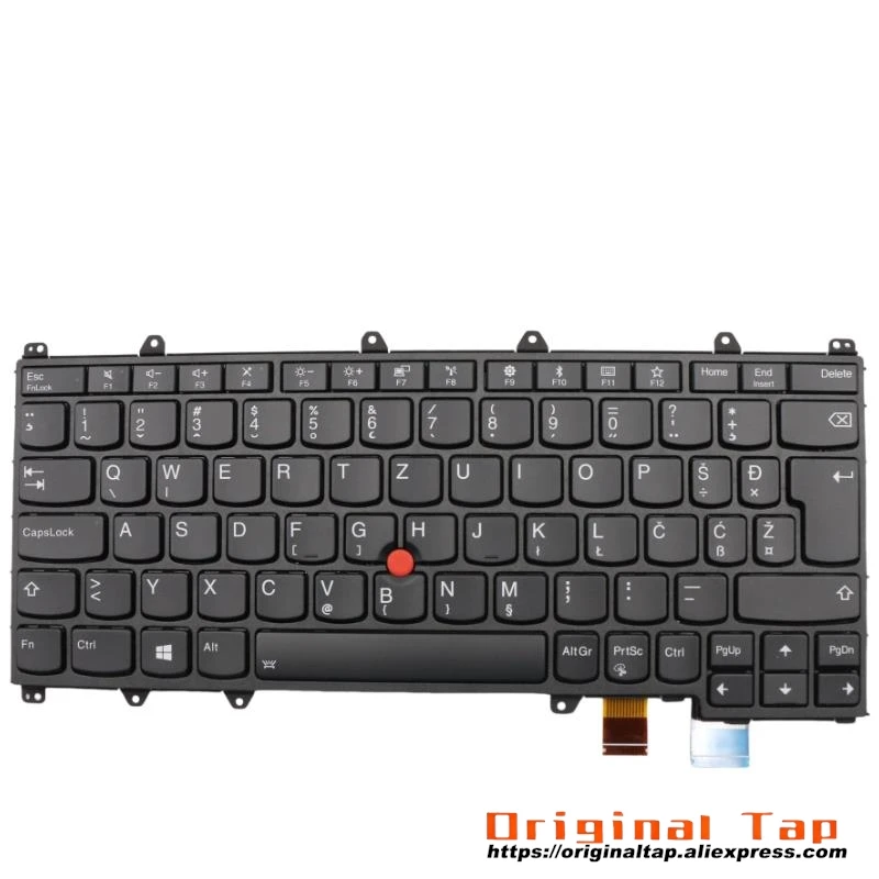 SI Slovenian Backlit Keyboard for Lenovo Thinkpad X380 Yoga 370 01EN411 01AV700 01HW599 01HW639