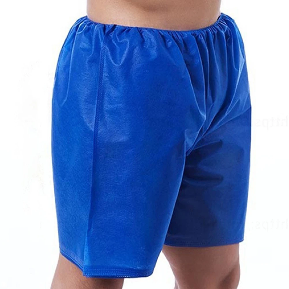 10pcs Disposable For Men Massage Sauna Pants Non-Woven Fabric Pants Boxer Briefs