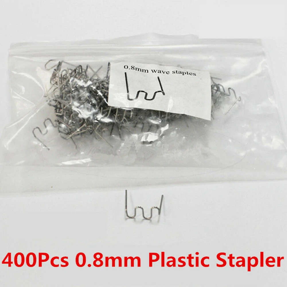 

400pcs 0.8mm Hot Staples For Car Bumper Flat Stapler Repair Wave Welding Nail For Repairing Holes And Stitching Long Tears