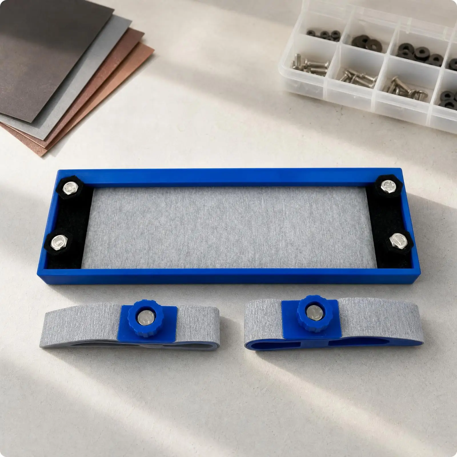Plastic Watch Polishing Fixture Strap Clamp Tool for Watchmakers Finishing Sanding Polishing Workbench Use