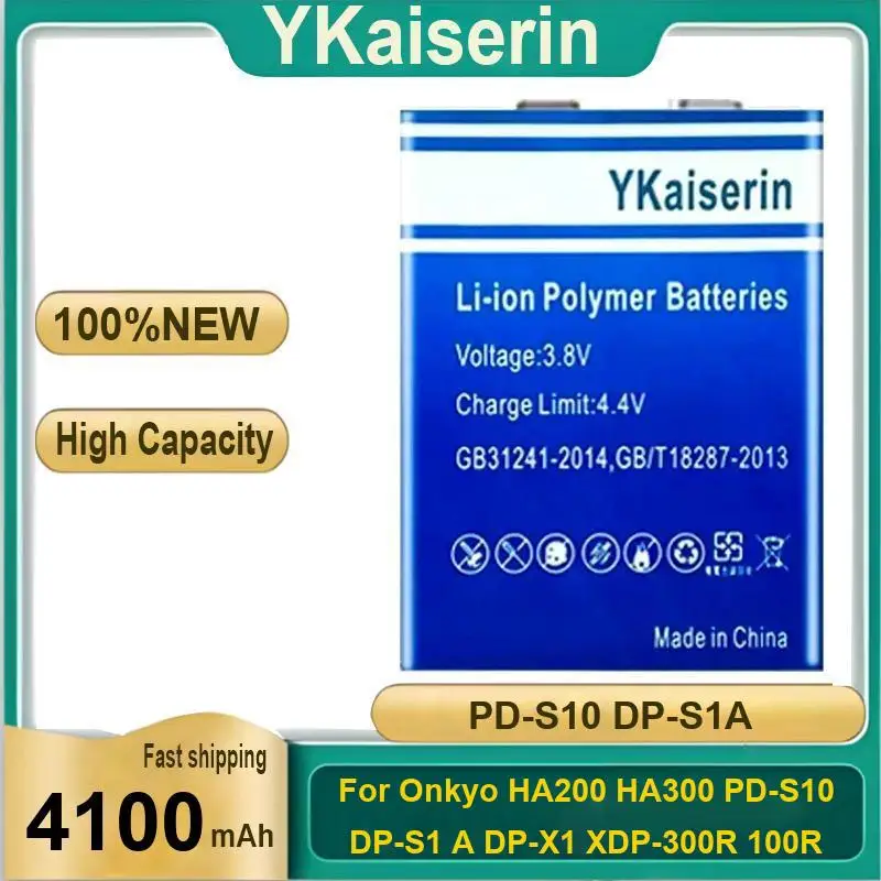 

Strong Compatibility For Onkyo HA200 HA300 PD-S10 DP-S1 A DP-X1 Xdp-300R 100R DP-S1A Audio Product Battery 4100Mah Portable