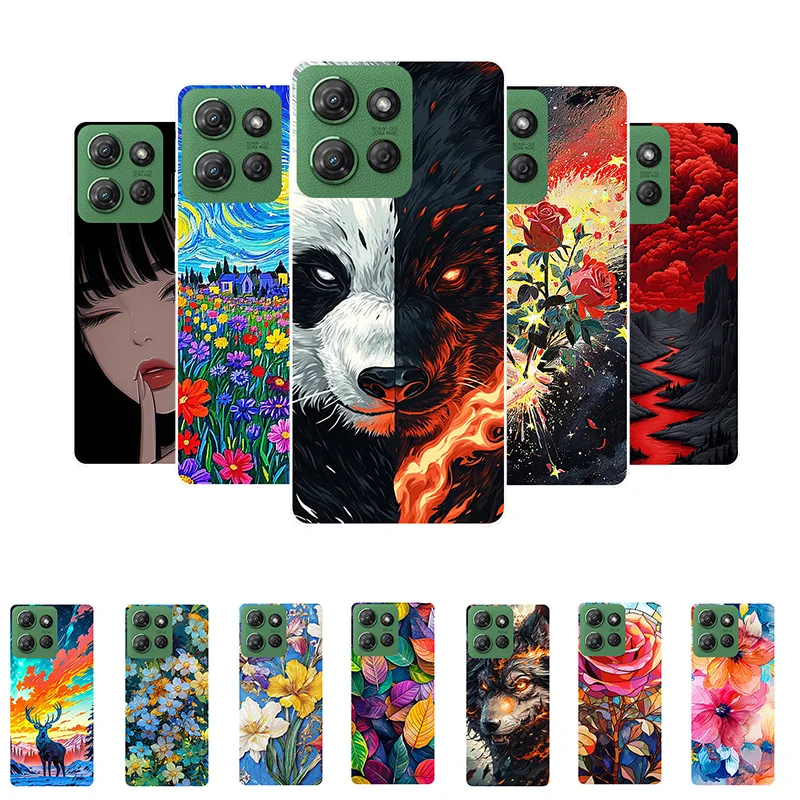 Para Moto G Power 5G 2025 funda de teléfono Panda silicona suave protección completa contraportada para Motorola Moto G Power 2025 Fundas